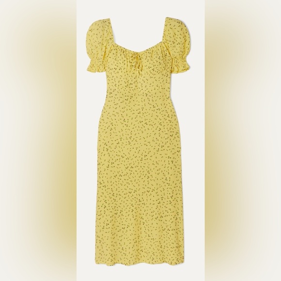 Faithfull the Brand Dress- La Flica Floral Evelyn Midi dress M $189 - Picture 7 of 12